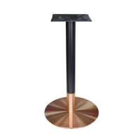 Pieds de table de salle à manger extérieurs en acier inoxydable doré titane poli moderne ODM pour cuisine, chambre, hôpital, hôtel – Facile à assembler