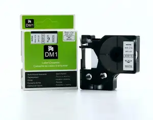 عينة مجانية منتج جديد 9 مللي متر متوافق dymo D1 الشريط القياسية 40913 dymo letratag الشريط ل dymo سلسلة شريط ملصقات الطابعات