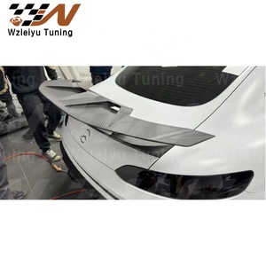 Rbt phong cách bất sợi <span class=keywords><strong>carbon</strong></span> body Kit phù hợp cho <span class=keywords><strong>MERCEDES</strong></span> BENZ AMG GT cản trước khuếch tán môi bên váy GT cánh mui xe chắn bùn - Product Image 2