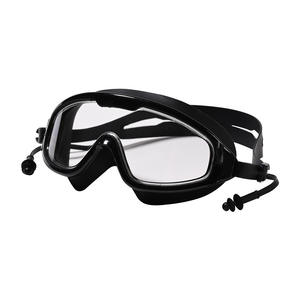 Adult Swimming Goggles Large <b>Frame</b> Anti Fog Soft Silicone Unisex Diving Goggles With Earplugs - Product Image 2