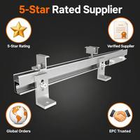 Supports de montage solaire en aluminium en forme de L pour panneaux solaires sur toits inclinés et toits métalliques