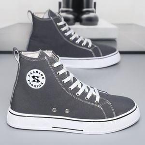 Yuxing Giày Mens <span class=keywords><strong>Canvas</strong></span> cao TOP Sneakers PVC duy nhất Trọng lượng nhẹ thoáng khí cho đô thị thời trang - Product Image 3