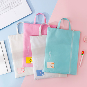 Pochette plastique fermeture éclair pour dossiers A4, dossier de documents grande taille, sac organiseur coffre-fort pour dossiers, sac en plastique étanche - Product Image 3