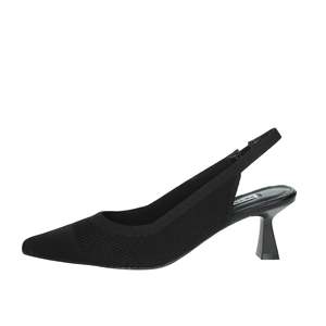 Keys Donna Slingback K-10770 Beige Nero Heeled <b>Sandals</b> - Product Image 1