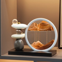 Tableau Décoratif à Effet Sable Mouvant Porte-Bonheur, Ornement Luxueux Haut de Gamme pour Salon, Meuble TV/Cave à Vin, Décoration de Bureau à Domicile
