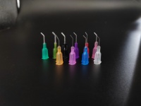 Aiguille de distribution coudée à bout émoussé 45° en acier inoxydable, embout Luer Lock pour colle, pâte à souder PCB, résine époxy, distributeur industriel ZESHI