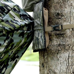 Coussin de genou multifonctionnel avec 3 poches de rangement en maille et sangle réglable pour l'observation en extérieur, le camping et l'utilisation sur le terrain - Product Image 3