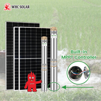 Pompe à eau solaire submersible pour puits profonds Sénégal Mali Guinée Sierra Leone, système de pompe solaire avec contrôleur intégré