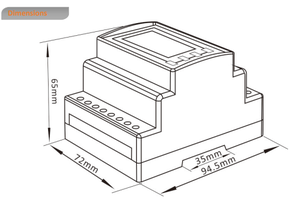 Medidor eléctrico inteligente inalámbrico Growatt trifásico Sdm630modbus <span class=keywords><strong>V2</strong></span> - Product Image 4