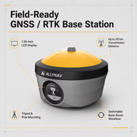 Équipement de topographie terrestre Allynav R92 Super Base, instrument de cartographie GPS RTK GNSS, station de base et rover GNSS RTK