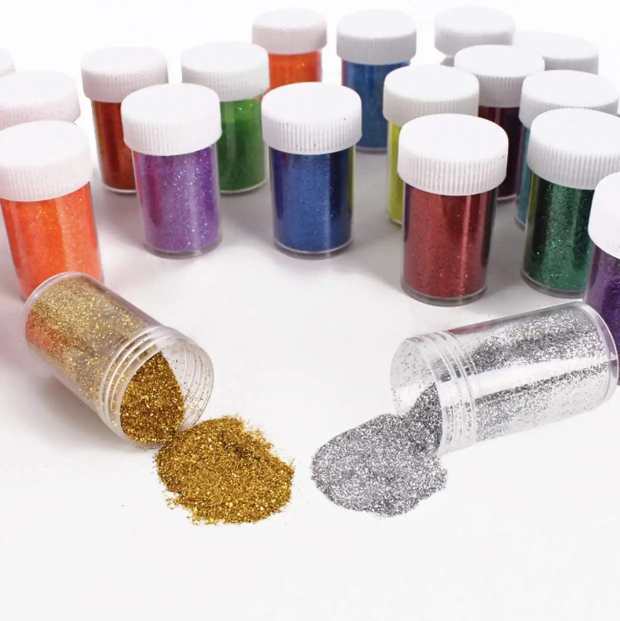 Glitter Shakers for Children Kids Craft Activities Arts & Crafts Glitter Card Making Decorating Assorted Colors