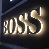 Panneau LED en acrylique personnalisé pour magasin de fumée Panneau publicitaire commercial extérieur Lettres rétroéclairées lumineuses