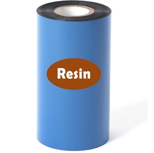 Thermal Transfer Ribbon Black Resin 55mm x 300m Ink Outside 1 Inch Core For Label Printing - Product Image 4