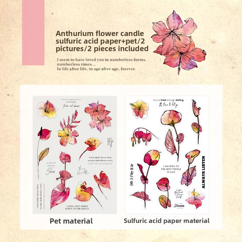 Bougie de mariage F Anthurium Andraeanum Lind