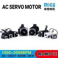 Moteur servo miniature Mige 400W noir à couple élevé pour broderie, textile, robot CNC, automatisation AGV