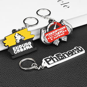 Vente en gros de porte-clés PVC 2D, impression personnalisée de paysages mignons, fourniture directe en usine - Product Image 2