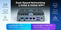 Mini PC con 2x 10G SFP+ y 2x 2.5G LAN, Tel N150, DDR5 4G/5G, PfSense, OPNsense, Router, Firewall, Dispositivo de Red, Gateway de Borde, Fibra