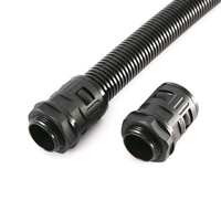 Ce Rosh PG7 Dritto Connettore Rapido di Plastica Nero per OD 10MM Tubo Corrugato