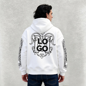 <span class=keywords><strong>Sweat</strong></span>-shirts <span class=keywords><strong>à</strong></span> <span class=keywords><strong>capuche</strong></span> blancs Y2K 420 g/m² personnalisés avec broderie 3D, style streetwear, surdimensionnés, épais, en coton - Product Image 1