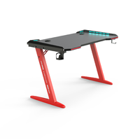 BEISIJIE Grande Promotion Échantillon Gratuit Bureau de Jeu pour Gamer Table de Gaming avec Ordinateur RGB et Porte-Gobelet Z8
