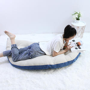 Canapé pouf Blue Rice Bean Bag 6-24 capitonné extra doux démontable pour coin lecture adulte, chambre à coucher, style décontracté - Product Image 2