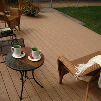 Plancher en composite bois-plastique 3D gaufré, résistant aux intempéries, antidérapant, imperméable, pour jardin et terrasse