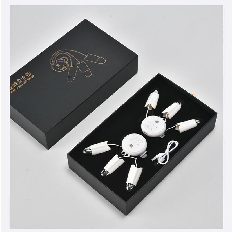 ORANGLES Reverse Age "Golden Finger" Micro Electric Pulse Massager | Rechargeable Beauty Instrument for Neck & Shoulder Muscle Relaxation – orangles Kuwait - detailed closeup view - illustrating benefits - Image 3 of 6 | created for all | Shop Reverse Age "Golden Finger" Micro Electric Pulse Massager | Rechargeable Beauty Instrument for Neck & Shoulder Muscle Relaxation – orangles Kuwait North Carolina | Free Shipping ORANGLES