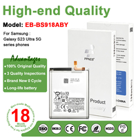 Batteries de téléphone portable originales 100% saines EB-BS918ABY 5000mAh pour Samsung Galaxy S23 Ultra Garantie de la batterie 18 mois