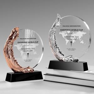 แก้วคริสตัล3D ถ้วยรางวัลทางธุรกิจของขวัญดีไซน์แบบถ้วยแก้วคริสตัล - Product Image 2