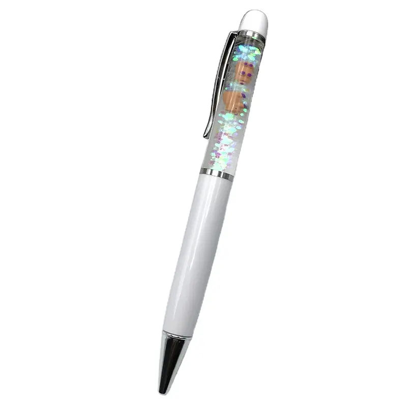 Шариковая верхняя бочка с жидкой плавающей ручкой офисная Студенческая ручка для письма металлическая канцелярская канцелярия Школьные офисные принадлежности