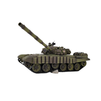 Henglong 3939-1 1/16 escala RC 2,4 Ghz IR + BB TANQUE DE Control remoto modelo ruso tanque de batalla principal de la batería baterías de Metal para juguetes