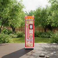 Machine à Popcorn Électrique Automatique Style Rétro 220V Classique pour Home Cinéma et Fêtes