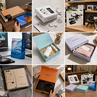 Boîte en carton ondulé personnalisée avec logo, recyclable, surface lisse, impression couleur intégrale, emballage rigide pour la vente au détail de produits numériques 3C