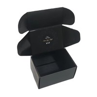 Caja de papel plegable de dos piezas para regalo, para cosméticos, cinturones de hombre, extensiones de cabello y discos desmaquillantes, venta al por mayor.