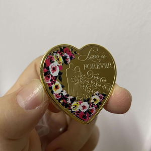 I Love You Metal Love <span class=keywords><strong>Token</strong></span> Recuerdo Monedas Corazón Moneda para San Valentín Boda <span class=keywords><strong>Rose</strong></span> Metal Craft Gift - Product Image 6