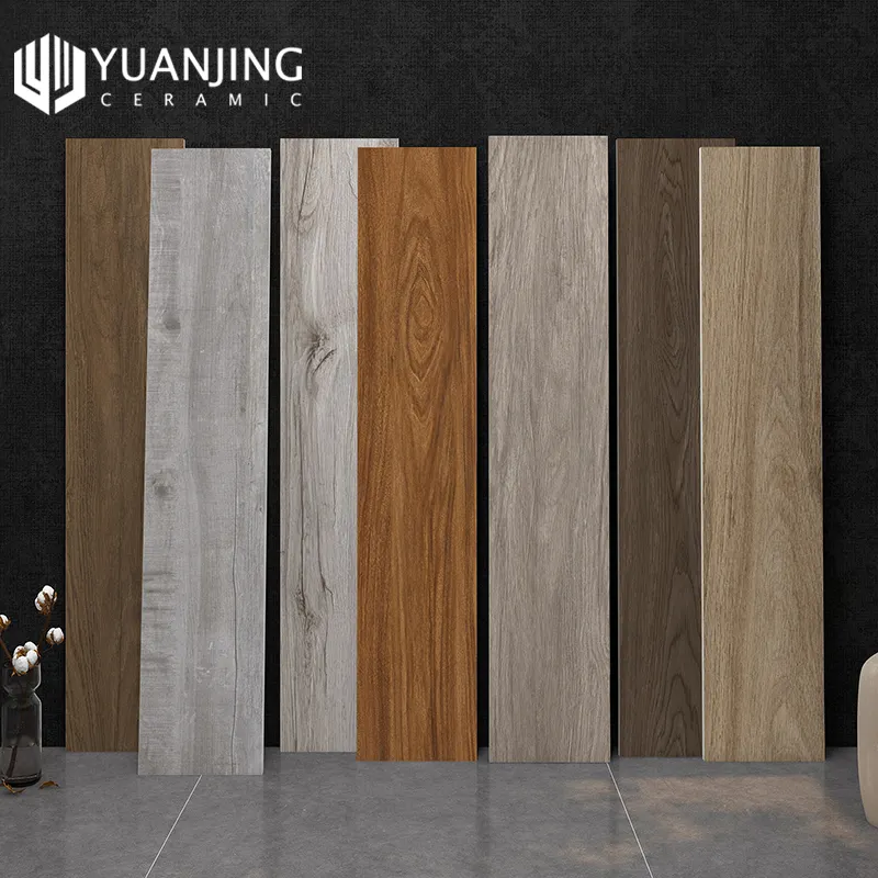 Whole-Body Straight Edges Imitation Wood Grain Tiles 200x1200mm Floor Tile Living Room Wood Texture Brick Room Bedroom Anti-Slip