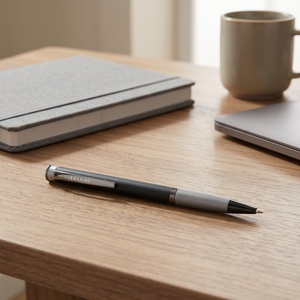 Grey High Performance Ballpoint <b>Pen</b> Smooth Writing Instrument with Comfortable Grip for Office School and Business Use - Product Image 1