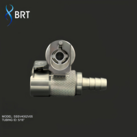 Raccord de tuyau BRT 1/4 3/8 en acier inoxydable, connecteurs de conduite de carburant, coudes à 90 degrés, raccords de conduite de carburant, connexion rapide hydraulique