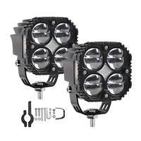 Nouveau phare de moto haute puissance 40W 12V H4 LED IP67 étanche 6500 lumens, éclairage de travail, feux latéraux pour motos de rue