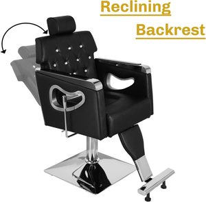 Factory <strong>Cheap</strong> Black Leather Haircut <strong>Styling</strong> <strong>Chair</strong> Metal <strong>Barber</strong> <strong>Chair</strong> Hydraulic Hair <strong>Chair</strong> for Salon Furniture - Product Image 5