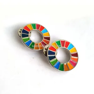 UN SDGs Global Goals Logo Badge United Nations Sustainable Development Goals 2030 Pin