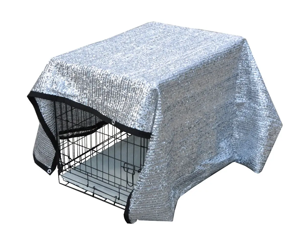 Camping tent cooling covers 85% aluminum shade cloth ,sun reflective shade fabric cover for Dog kennel,poly silver shade mesh