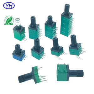 Potentiomètre rotatif à axe plastique 9 mm, 6 broches, double canal stéréo, A50k B10k B20kB 50k B100k 500k B103 20k 100k pour amplificateur de voiture - Product Image 6