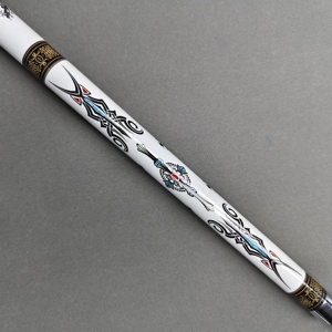 Queue de billard de haute qualité en acier inoxydable avec joint central, bras de billard 1/2 split pour jeu de neuf boules, fût en fibre de verre de 12,5 mm, 145 cm, durable - Product Image 4