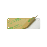 Autocollants en aluminium pour flacons en verre cosmétiques OEM Plaque signalétique avec code QR