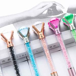Custom Crystal Bulk <b>Refill</b>, Diamond Top <b>Pens</b> With Black Ink for Office, School, Home & Gift Use - Product Image 2