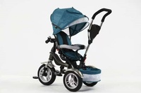 Tricycle pour bébé en gros / Tricycle 4 en 1 pour enfants / Tricycle poussette 4 en 1 pour bébé avec poignée de poussée et rotation à 360°