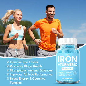 Gomitas de <span class=keywords><strong>Hierro</strong></span> de Marca Privada OEM, Vitamina C, Cúrcuma, Folato, Complejo de Vitamina B, <span class=keywords><strong>Suplemento</strong></span> de <span class=keywords><strong>Hierro</strong></span> para Mujeres y Hombres, Vitaminas en Gomitas de <span class=keywords><strong>Hierro</strong></span> - Product Image 3