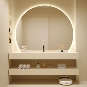 Armario de espejo inteligente para Hotel, lavabo de baño, tocador, venta al por mayor de fábrica - Product Image 1