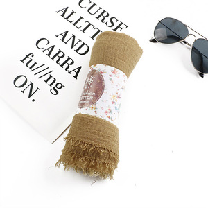 Crinkle Venda Quente Lenços Designer Cabeça Mulheres <span class=keywords><strong>Hijab</strong></span> Lenço Muçulmano - Product Image 4